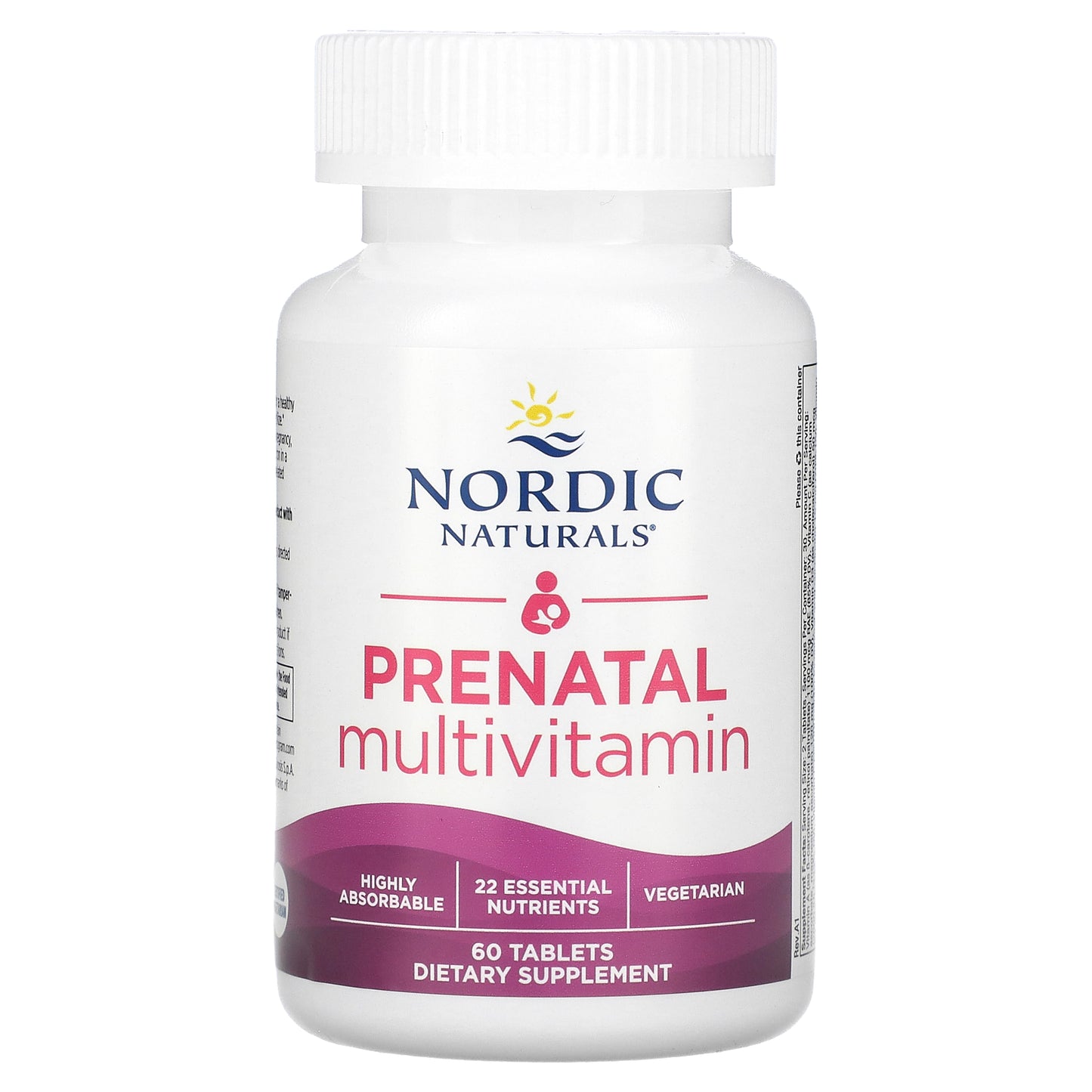 Nordic Naturals, Prenatal Multivitamin, 60 Tablets