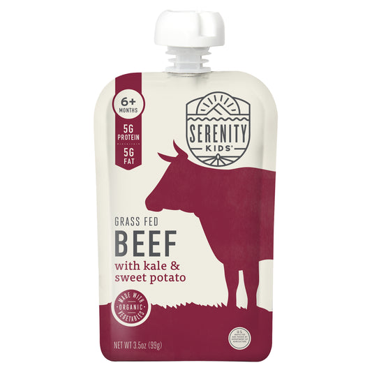Serenity Kids, Grass Fed Beef with Organic Kale & Sweet Potato, 6+ Months, 3.5 oz (99 g)