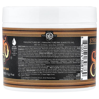 Suavecito, Pomade, Firme, Whiskey Bar, 4 oz (113 g)