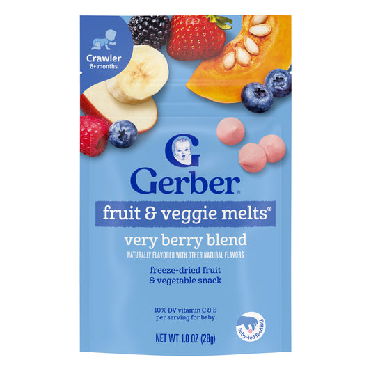 Gerber, Fruit & Veggie Melts®, 8+ Months, Very Berry Blend, 1 oz (28 g)