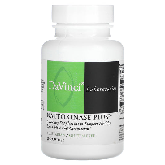 DaVinci Laboratories of Vermont, Nattokinase Plus, 60 Capsules