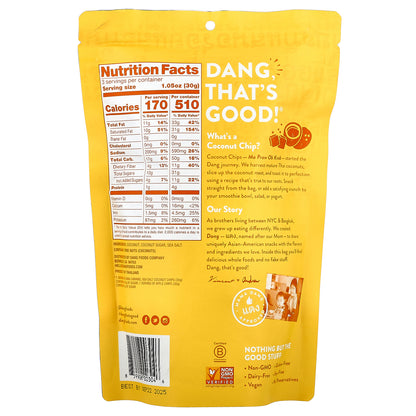 Dang Foods, Coconut Chips, Caramel Sea Salt, 3.17 oz (90 g)