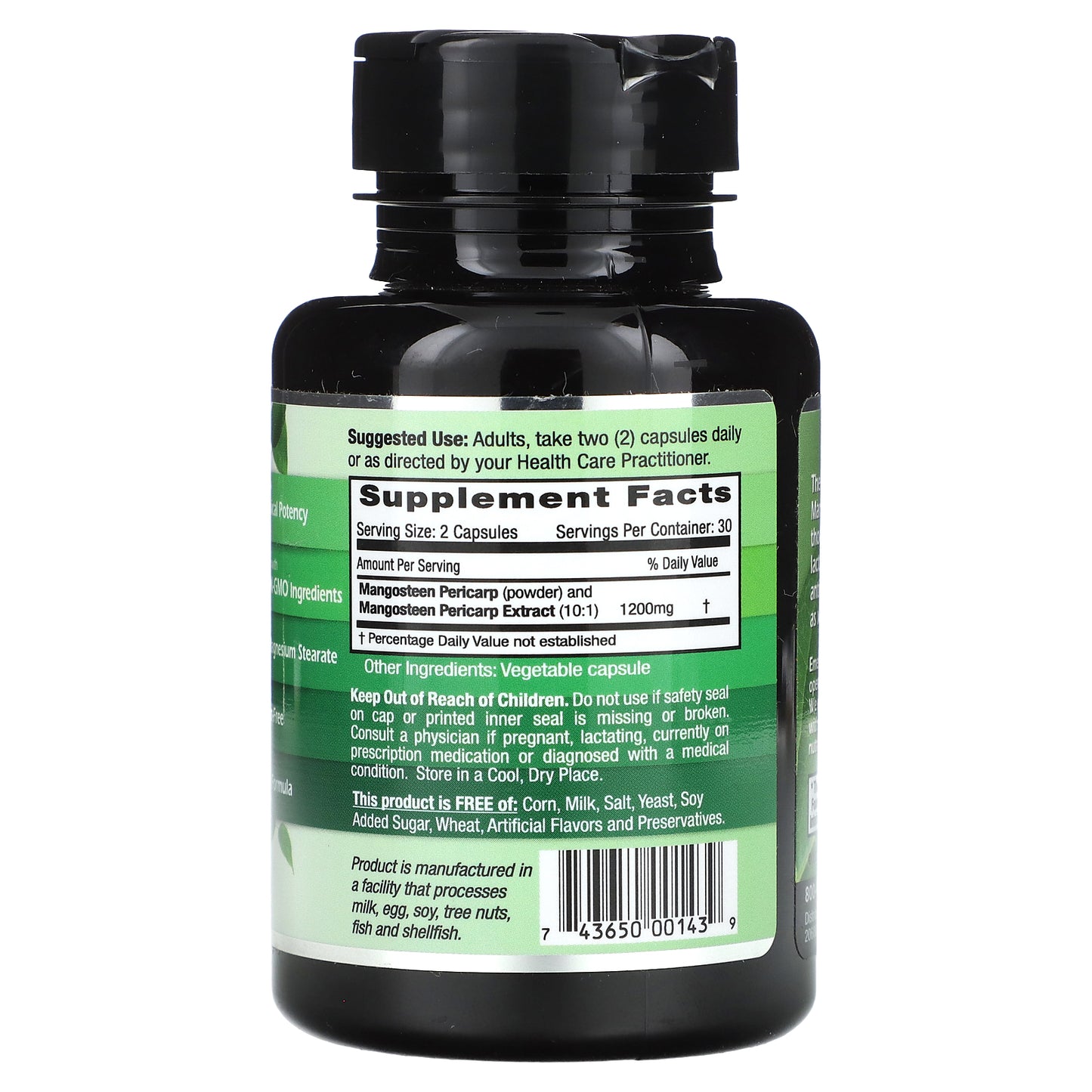 Emerald Laboratories, Mangosteen, 60 Vegetable Caps (600 mg per Capsule)