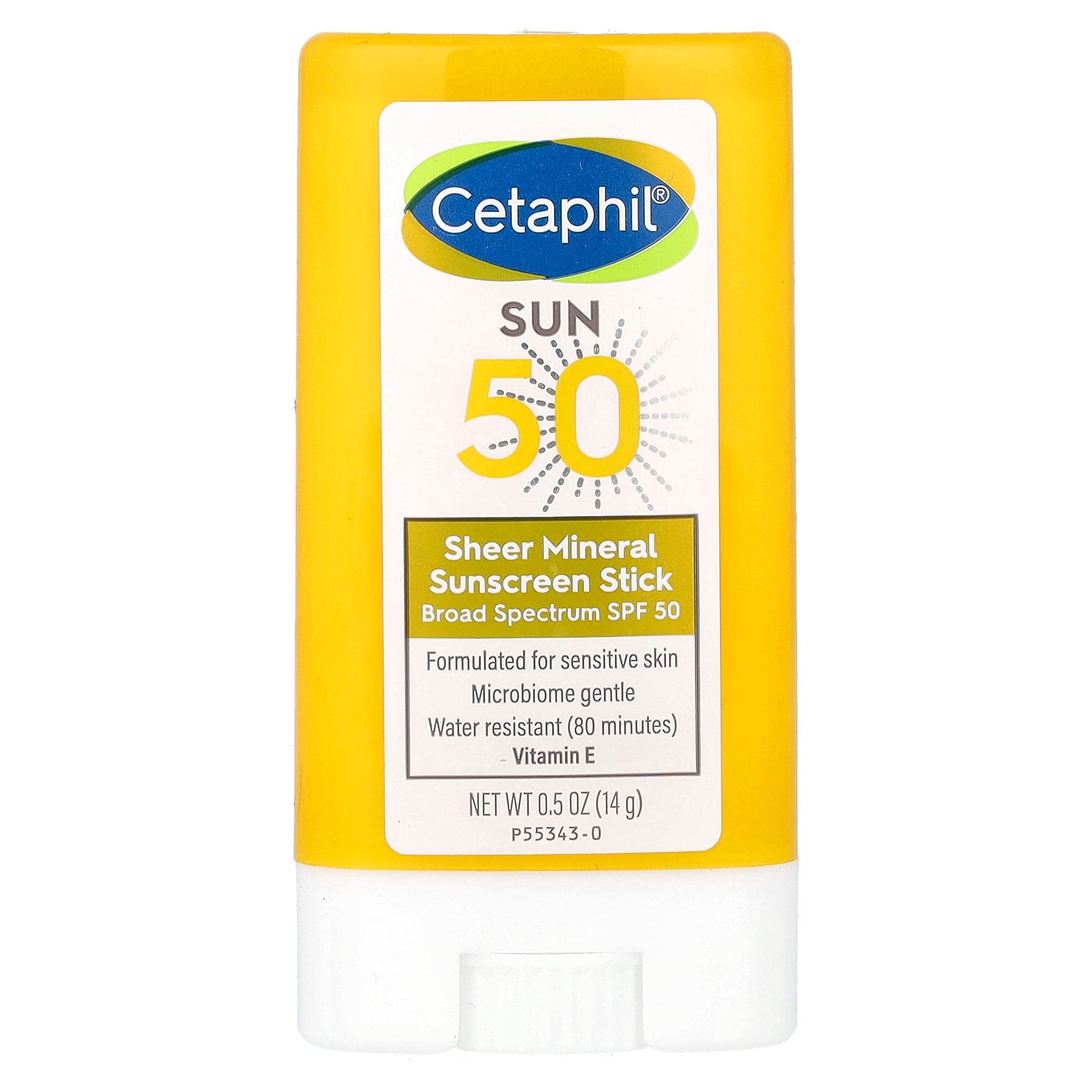 Cetaphil, Sheer Mineral Sunscreen Stick, SPF 50, 0.5 oz (14 g)