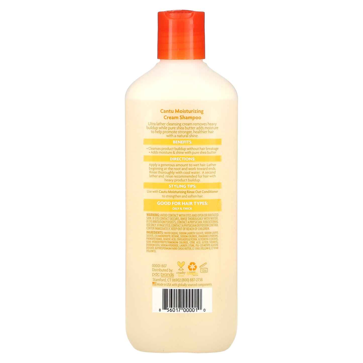 Cantu, Shea Butter, Moisturizing Cream Shampoo, 13.5 fl oz (400 ml)