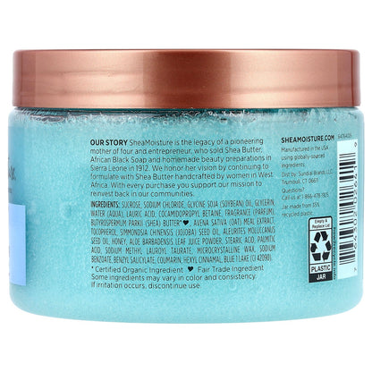 SheaMoisture, Smooth & Exfoliating Shea Sugar Scrub, Manuka Honey & Oatmeal, 12 oz (340 g)