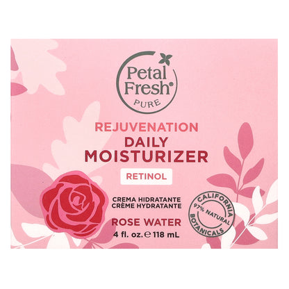 Petal Fresh, Pure, Rejuvenation Daily Moisturizer, Rose Water, 4 fl oz (118 ml)