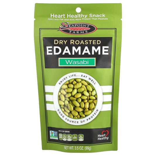 Seapoint Farms, Dry Roasted Edamame, Wasabi, 3.5 oz (99 g)