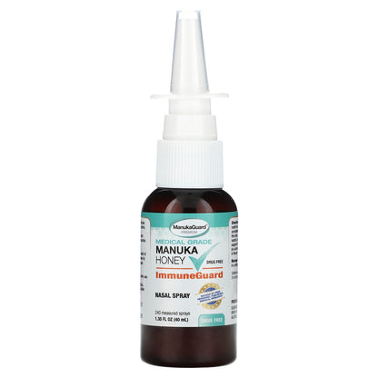 ManukaGuard, Medical Grade Manuka Honey, Immune Guard Nasal Spray, 1.35 fl oz (40 ml)