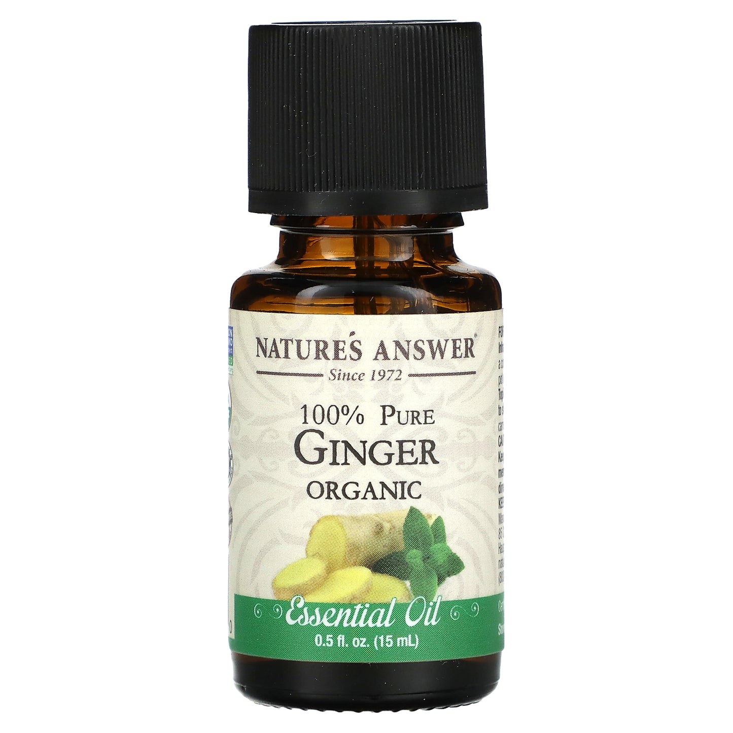 Nature's Answer, 100% Pure Organic Essential Oil, Ginger, 0.5 fl oz (15 ml)