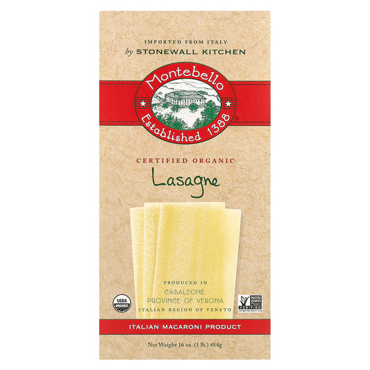 Montebello, Organic Lasagne, 16 oz (454 g)