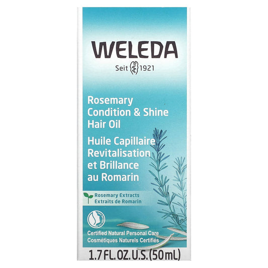 Weleda, Condition & Shine Hair Oil, Rosemary Extracts, 1.7 fl oz (50 ml)