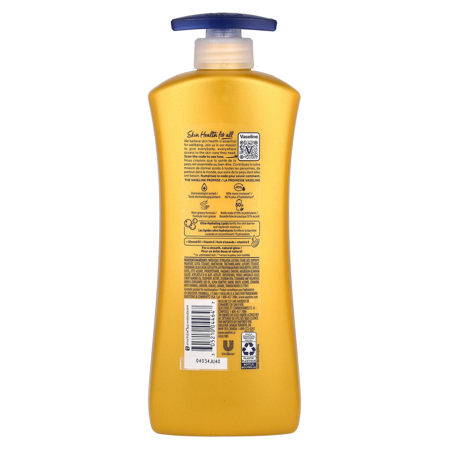 Vaseline, Intensive Care™, Almond Smooth Lotion, 20.3 fl oz (600 ml)