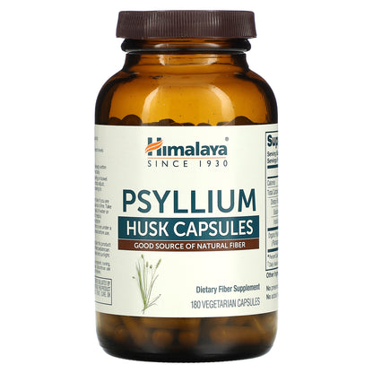 Himalaya, Psyllium Husk Capsules, 180 Vegetarian Capsules