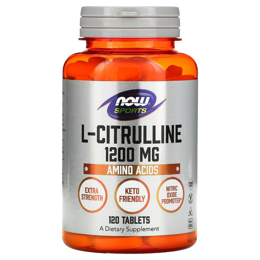 NOW Foods, Sports, L-Citrulline, 1,200 mg, 120 Tablets