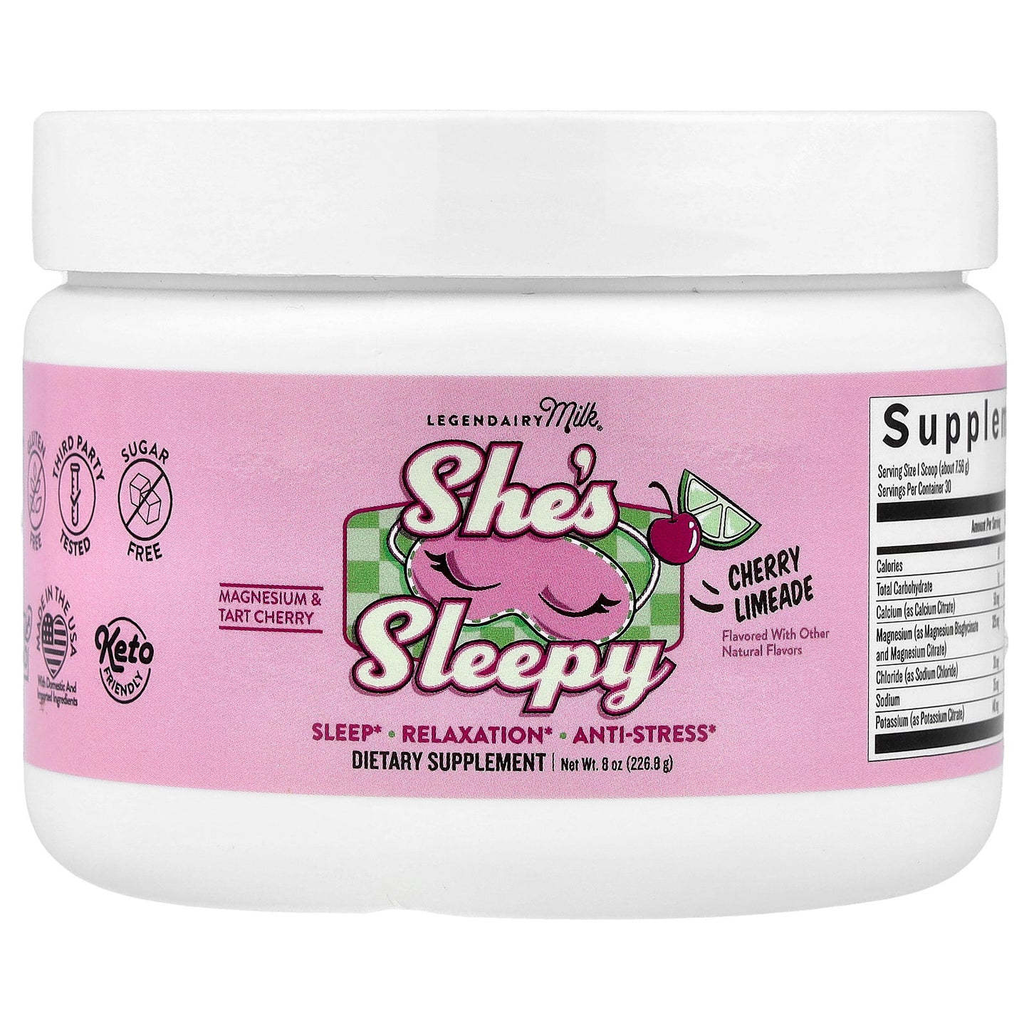 Legendairy Milk, She's Sleepy, Cherry Limeade, 8 oz (226.8 g)