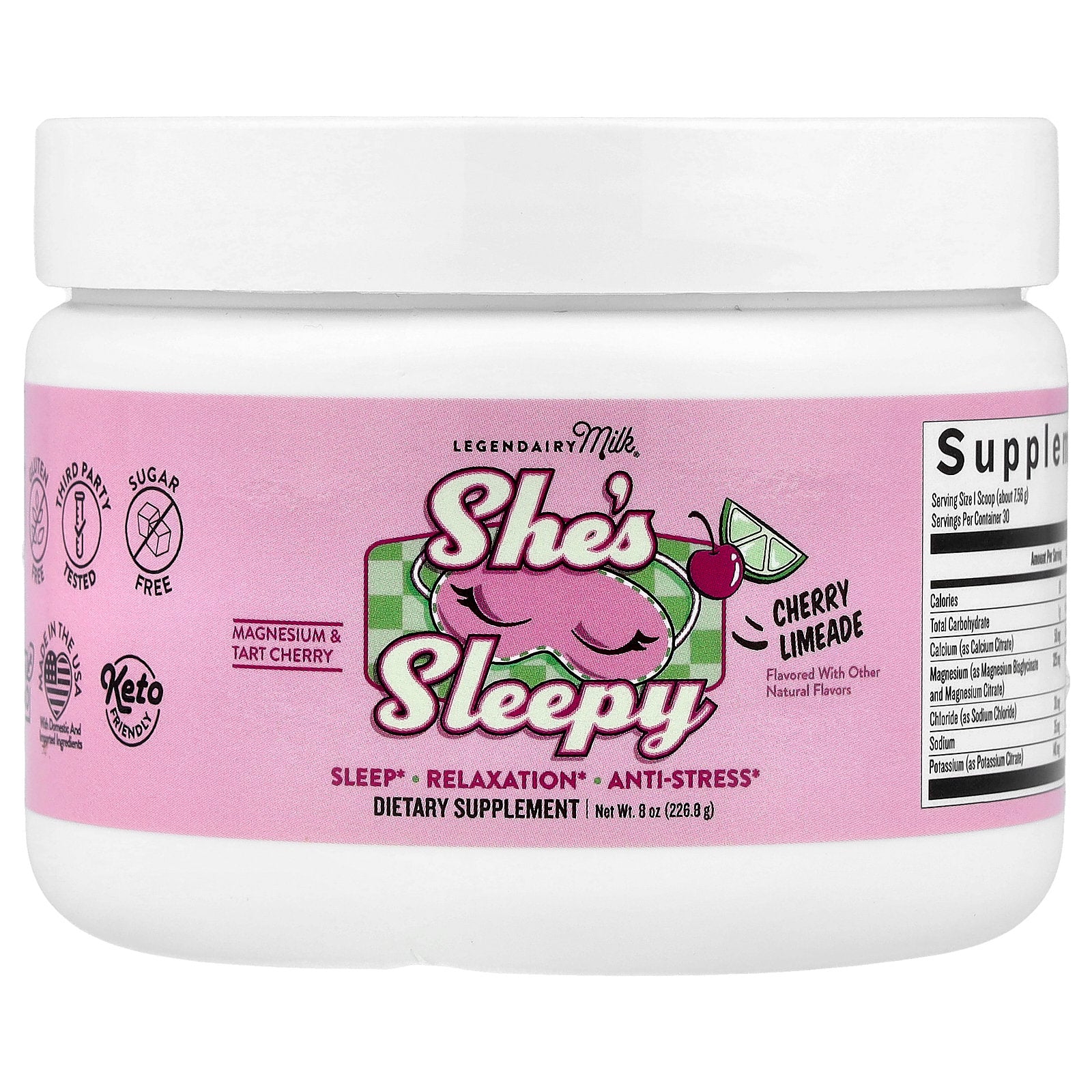 Legendairy Milk, She's Sleepy, Cherry Limeade, 8 oz (226.8 g)