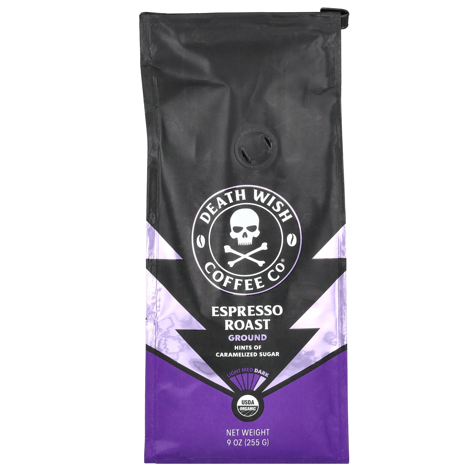 Death Wish Coffee, Ground, Espresso Roast, 9 oz (255 g)
