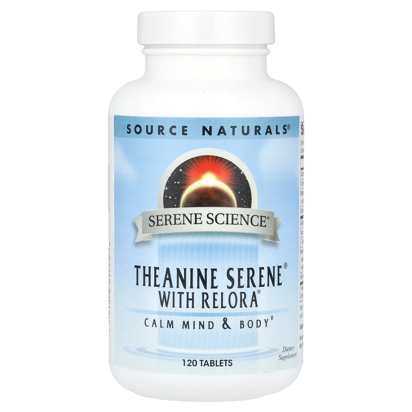 Source Naturals, Serene Science®, Theanine Serene® With Relora®, 120 Tablets