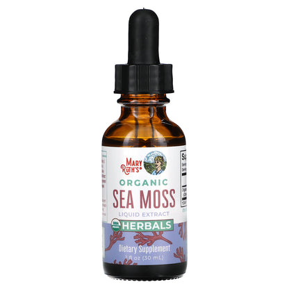 MaryRuth's, Organic Sea Moss Liquid Extract, Alcohol Free, 1,140 mg, 1 fl oz (30 ml)