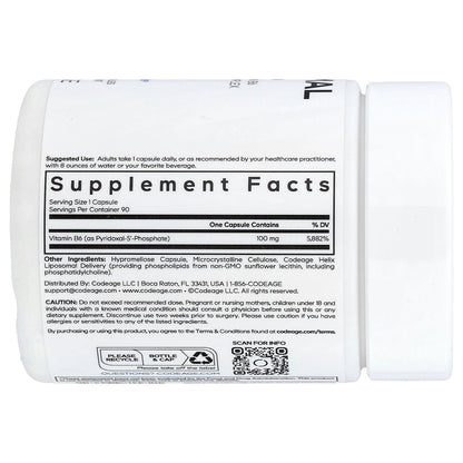 Codeage, Liposomal P5P, 90 Vegetable Capsules