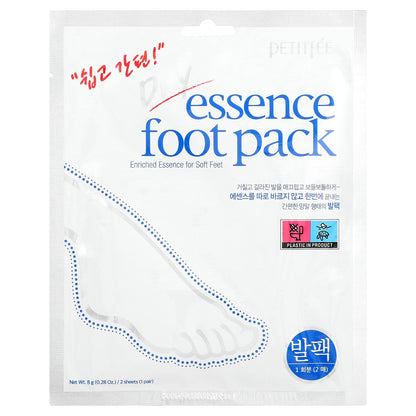 Petitfee, Dry Essence Foot Pack,  1 Pair, 0.28 oz (8 g)
