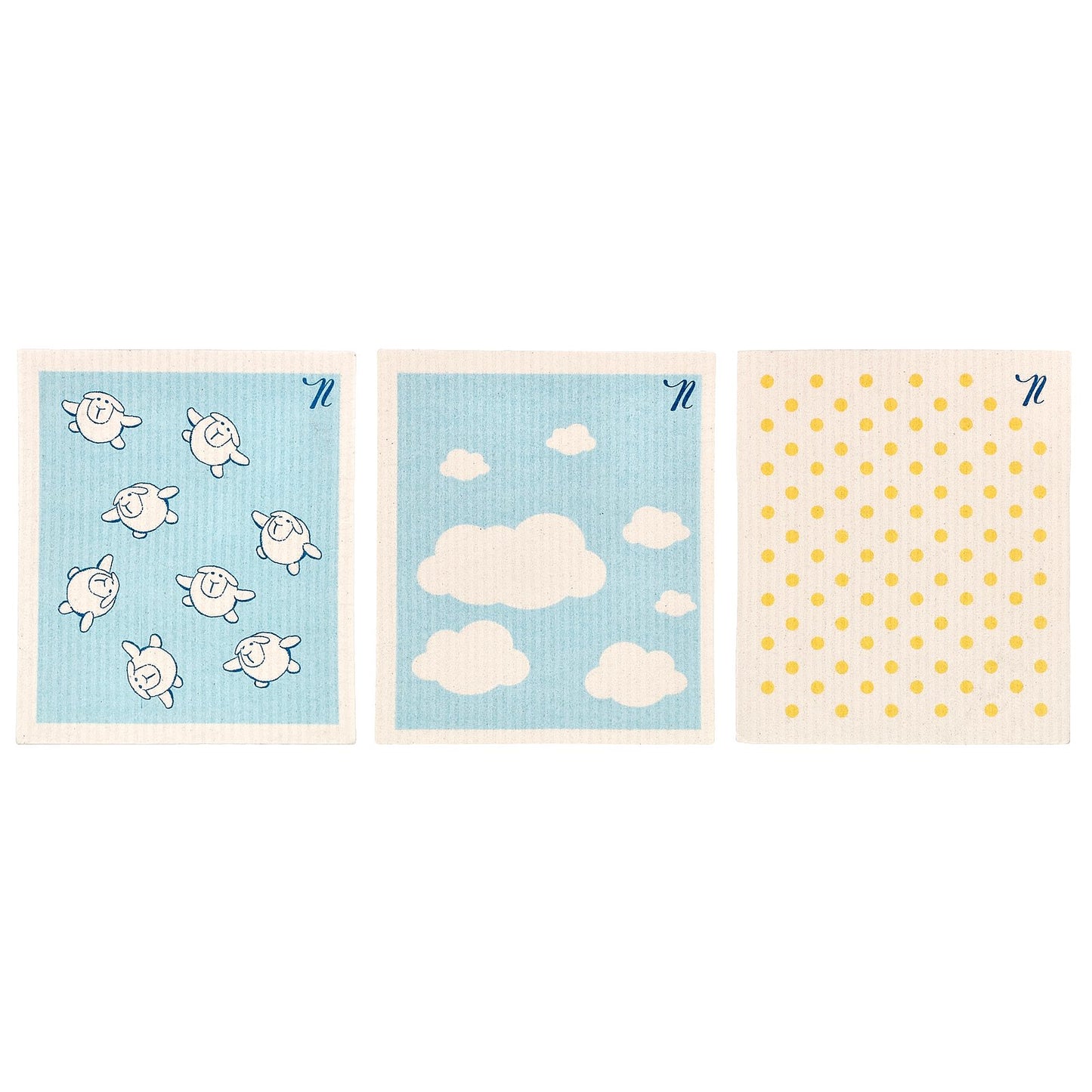 Nellie's, Swedish Dishcloths, 3 Cloths