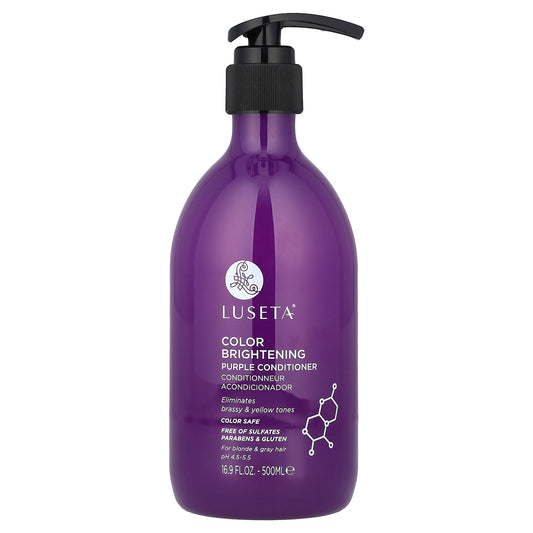 Luseta Beauty, Color Brightening, Purple Conditioner, For Blonde & Gray Hair, 16.9 fl oz (500 ml)