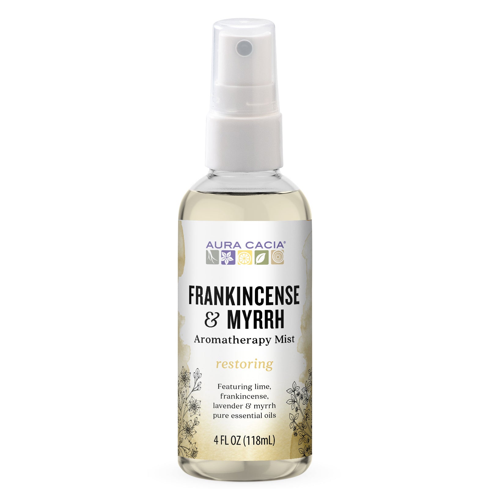 Aura Cacia, Frankincense & Myrrh, Aromatherapy Mist, 4 fl oz (118 ml)