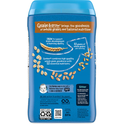 Gerber, Cereal for Baby, Grain & Grow, 2nd Foods, MultiGrain, 16 oz (454 g)