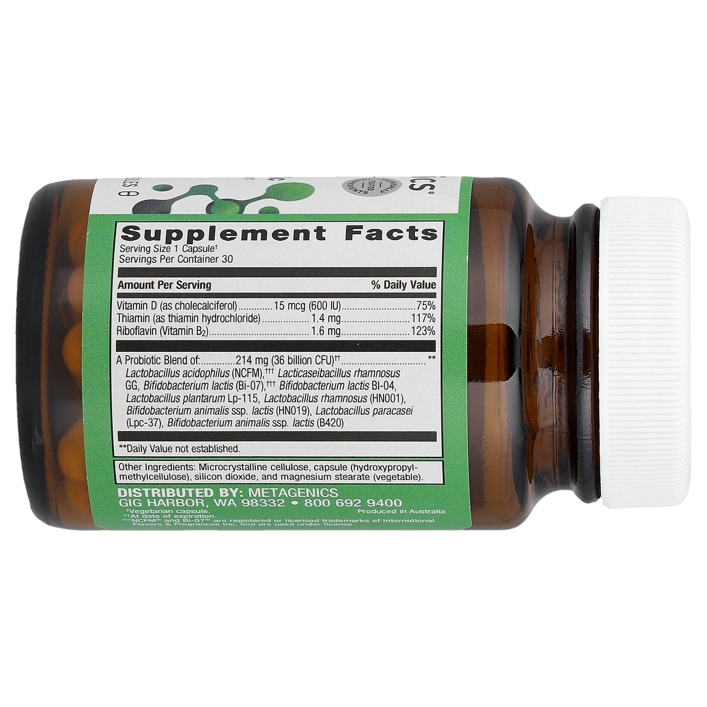 Metagenics, UltraFlora® Complete Probiotic, 30 Capsules