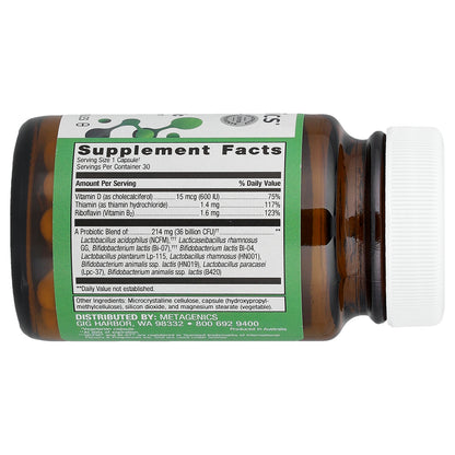 Metagenics, UltraFlora® Complete Probiotic, 30 Capsules