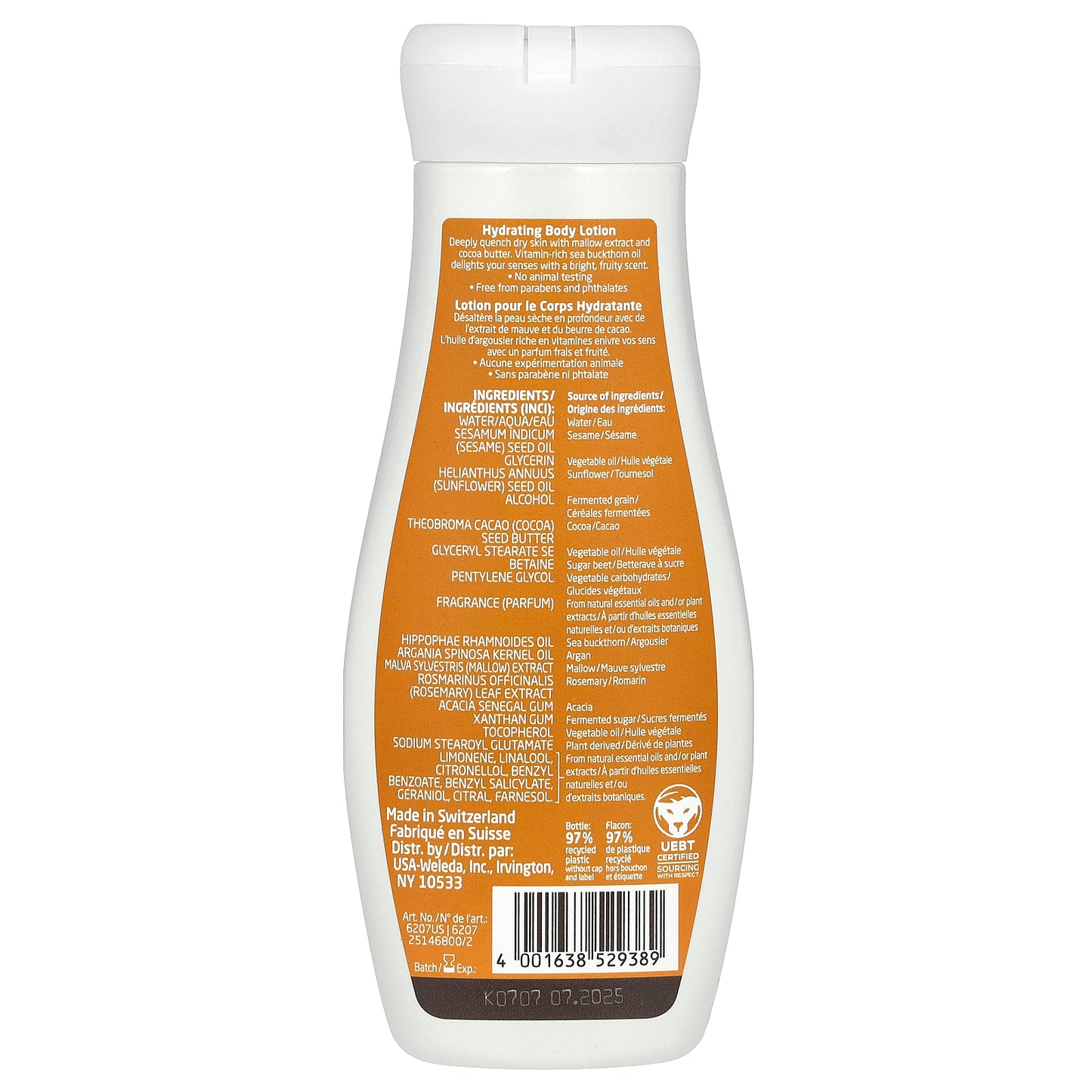 Weleda, Hydrating Body Lotion, Sea Buckthorn Extracts, 6.8 fl oz (200 ml)