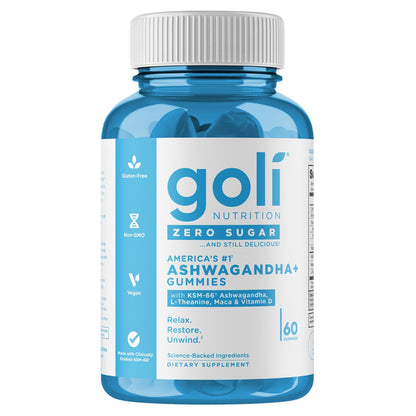 Goli Nutrition, Ashwagandha+ Gummies, 60 Gummies