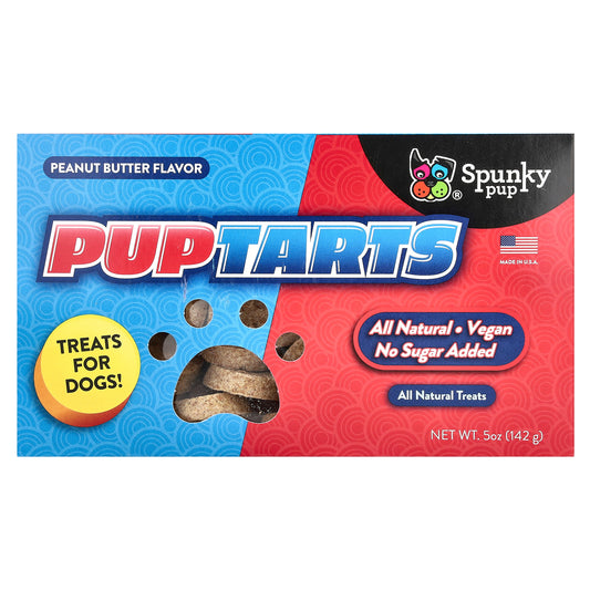 Spunky Pup, PupTarts, Treats For Dogs, Peanut Butter, 5 oz (142 g)