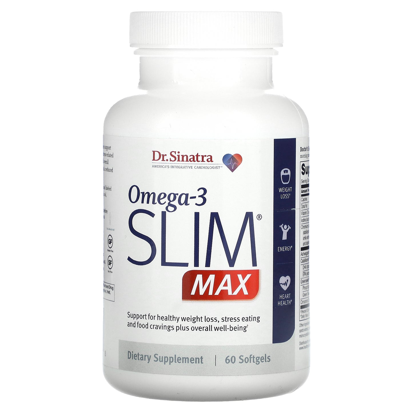 Dr. Sinatra, Omega-3 Slim Max, 60 Softgels