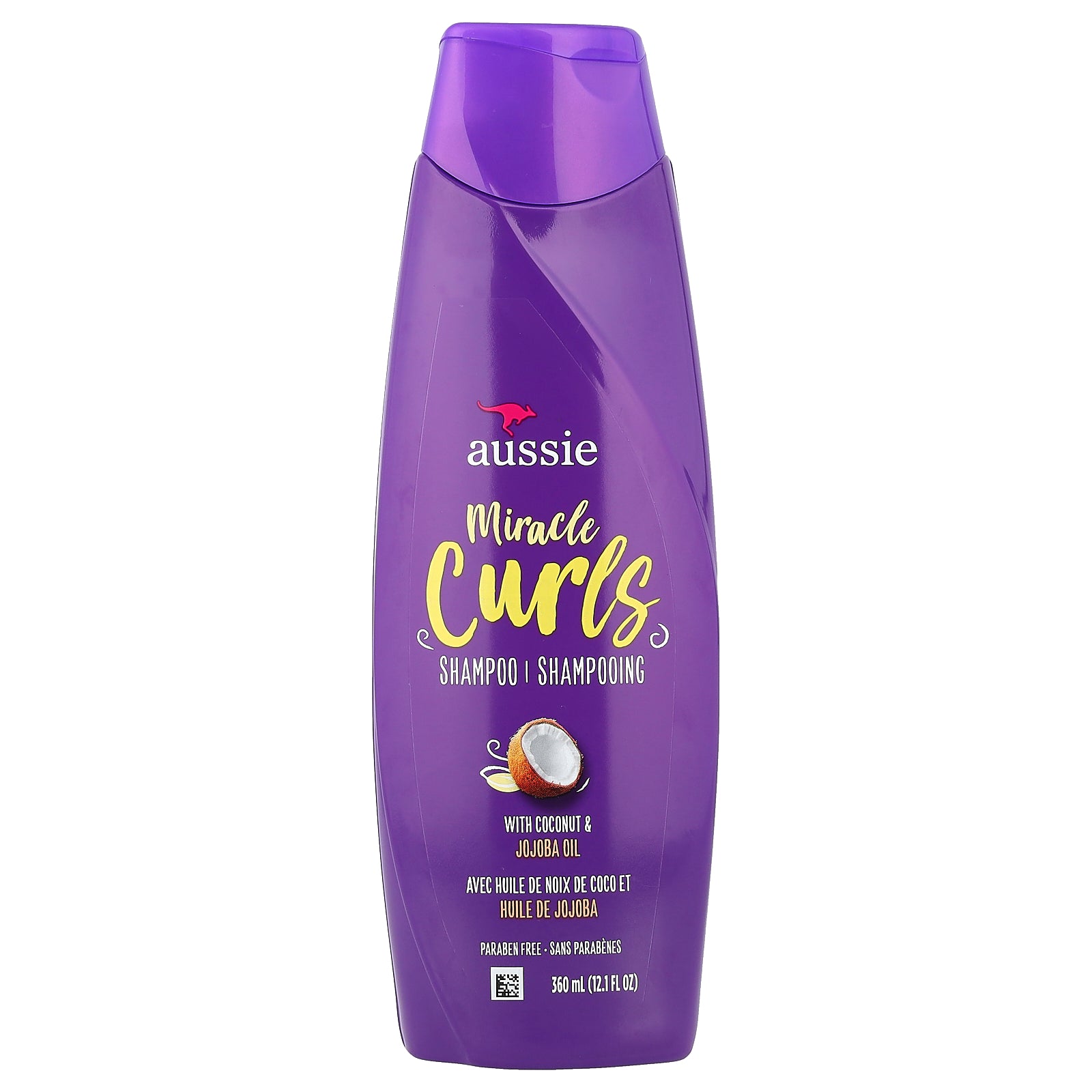 Aussie, Miracle Curls, Shampoo with Coconut & Jojoba Oil, 12.1 fl oz (360 ml)