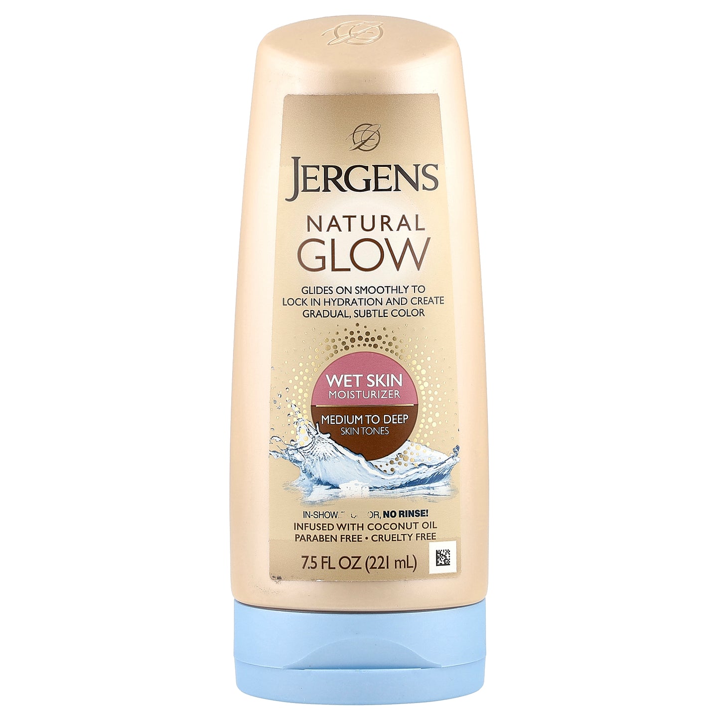 Jergens, Natural Glow, Wet Skin Moisturizer, Medium to Deep Skin Tones, 7.5 fl oz (221 ml)