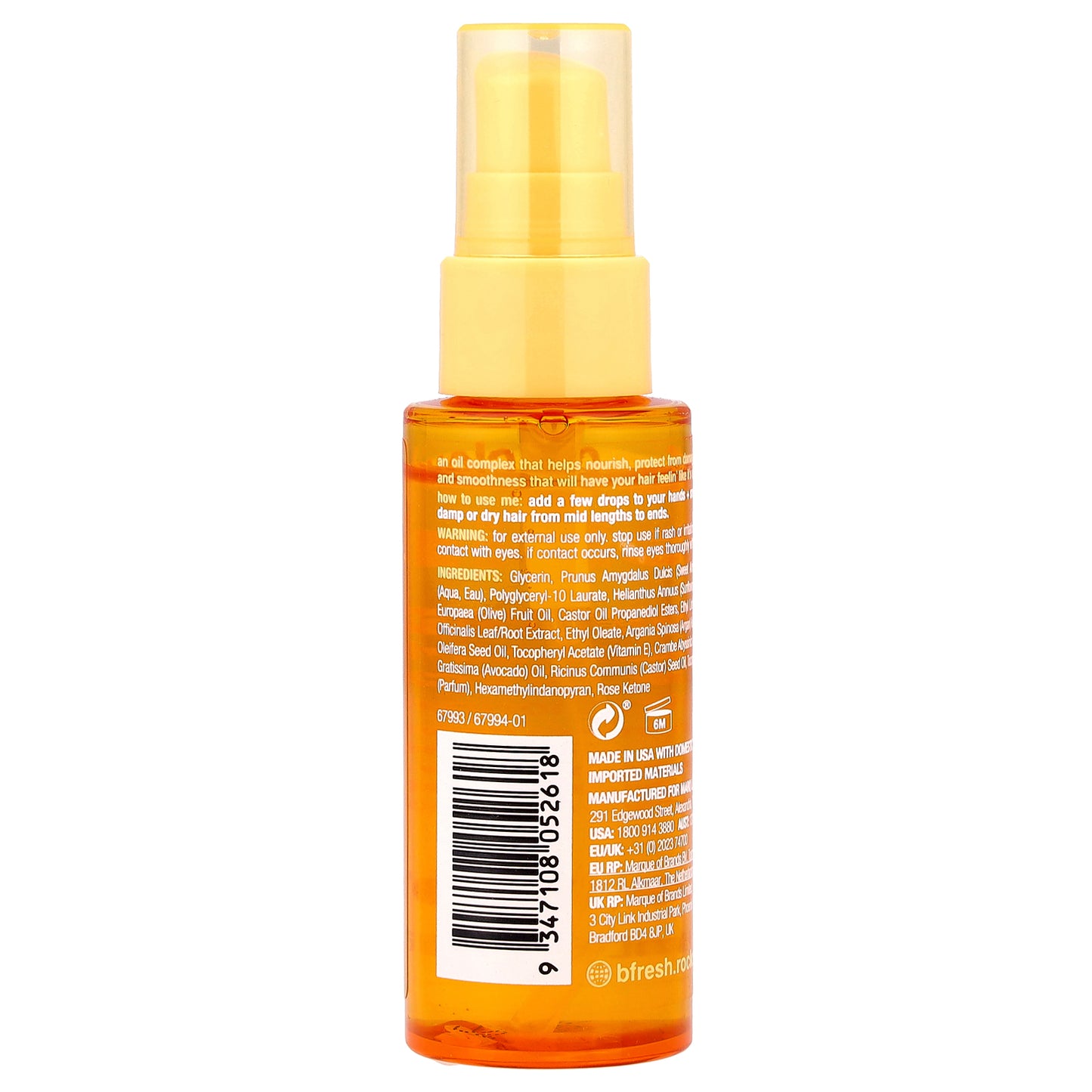 b.fresh, On Cloud Shine, Restorative Lux Oil Complex, Mighty Mango, 1.6 fl oz (47 ml)