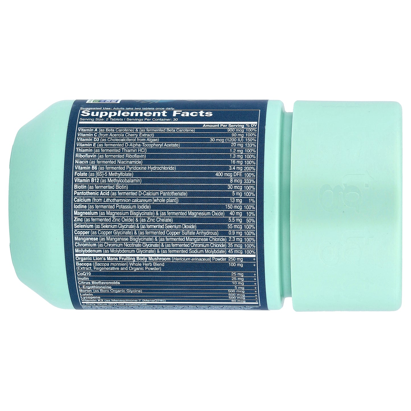 True Grace, Daily Men's Multivitamin 50+, 60 Easy-To-Swallow Tablets