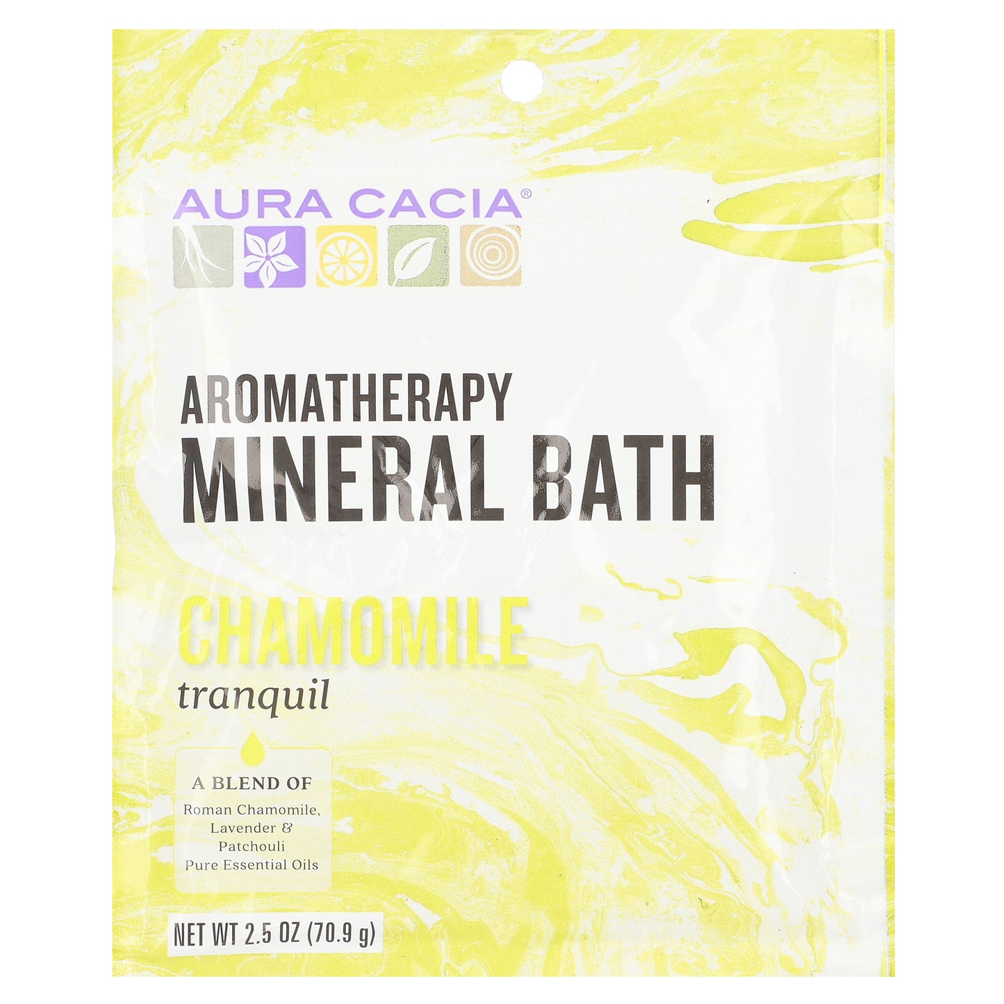 Aura Cacia, Aromatherapy Mineral Bath, Chamomile, 2.5 oz (70.9 g)