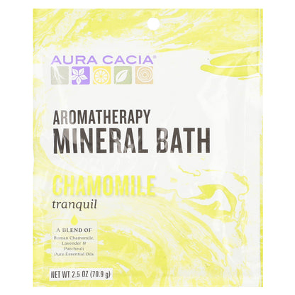 Aura Cacia, Aromatherapy Mineral Bath, Chamomile, 2.5 oz (70.9 g)