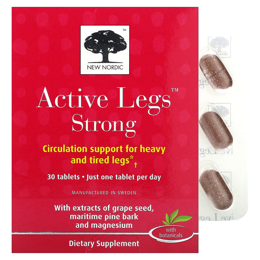 New Nordic, Active Legs Strong, 30 Tablets