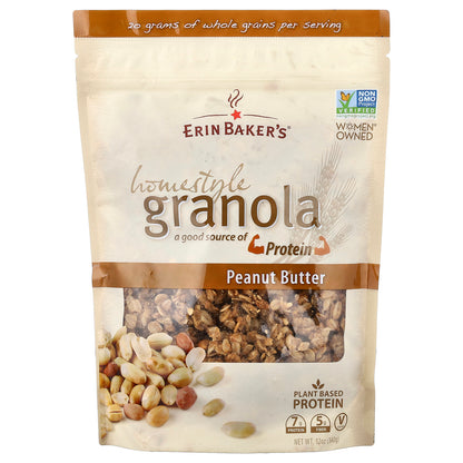 Erin Baker's, Homestyle Granola, Peanut Butter, 12 oz (340 g)