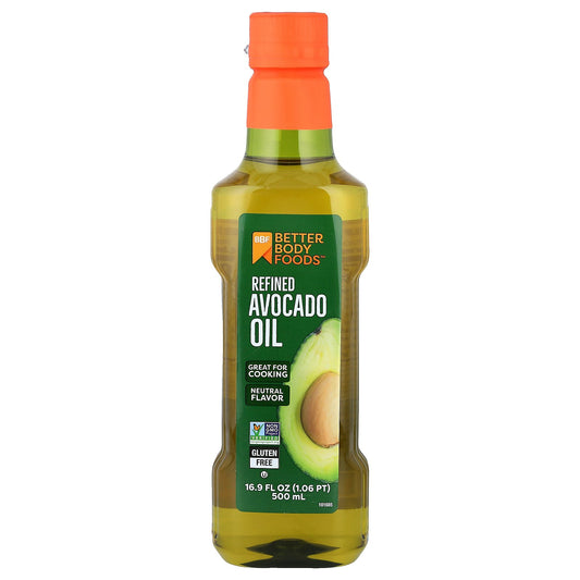 BetterBody Foods, Refined Avocado Oil, 16.9 fl oz (500 ml)
