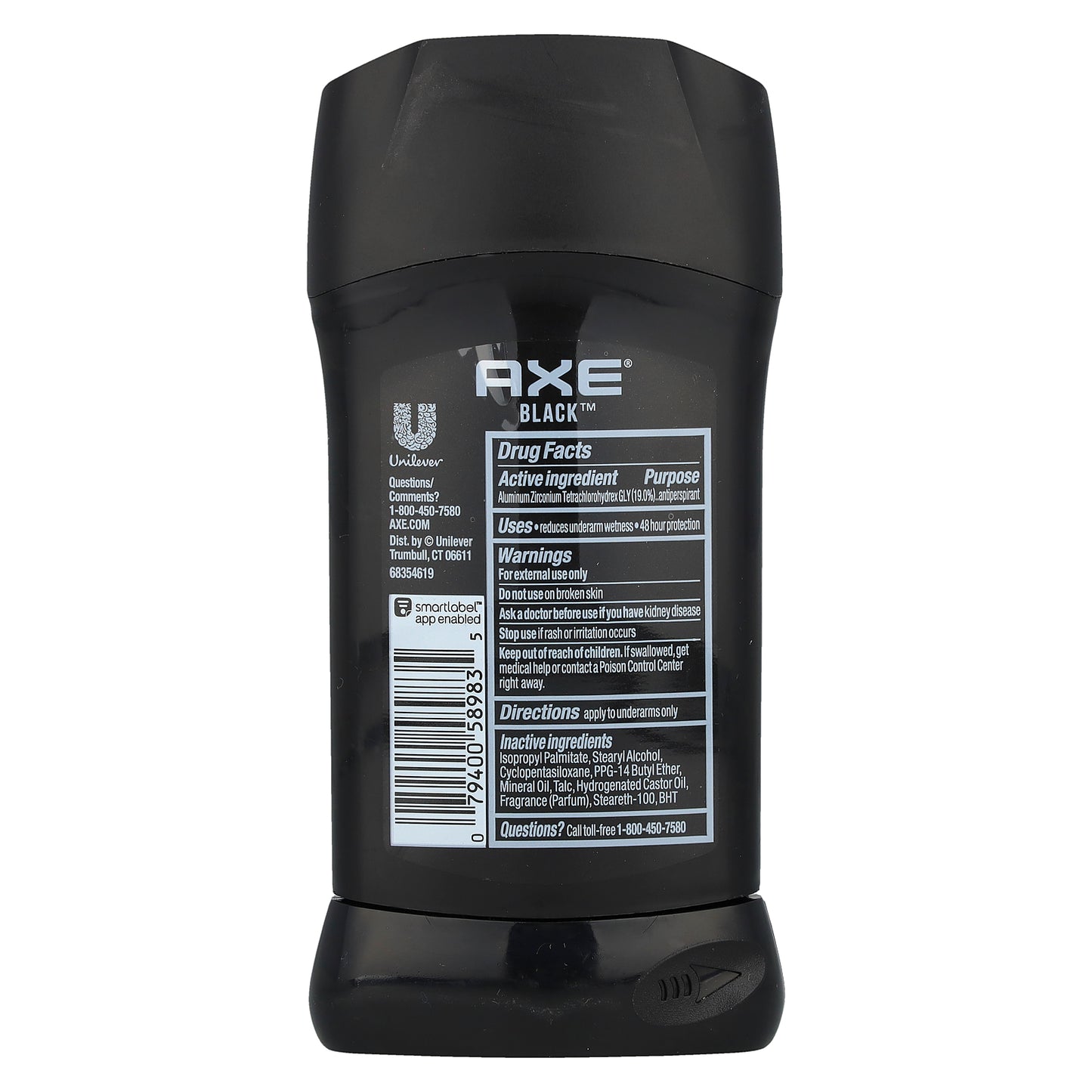 AXE, 48H  Fresh & Dry, Antiperspirant, Black, Frozen Pear & Cedarwood, 2.7 oz (76 g)