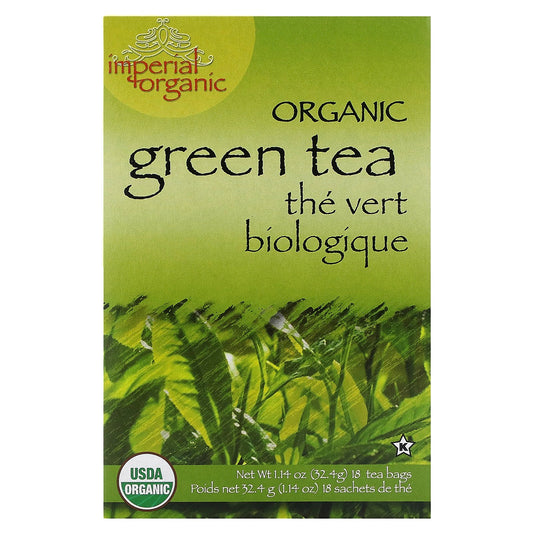 Uncle Lee's Tea, Imperial Organic, Organic Green Tea, 18 Tea Bags, 1.14 oz (32.4 g)