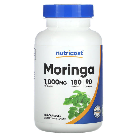 Nutricost, Moringa, 1,000 mg, 180 Capsules (500 mg per Capsule)