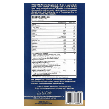 MHP, Secretagogue-Gold, Orange, 30 Stick Packs, 0.53 oz (14.9 g) Each