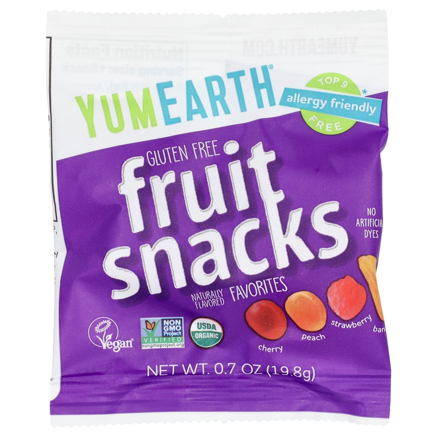 YumEarth, Organic Fruit Snacks, Favorites, 10 Snack Packs, 0.7 oz (19.8 g) Each